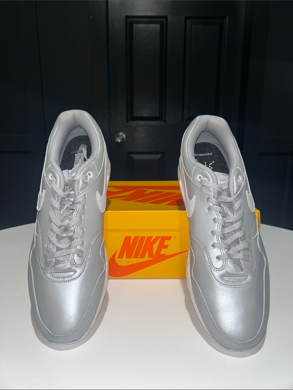 Nike Air Max 1 “Custom Aquarius Silver Surfer” Men’s Size 14 - Picture 3 of 8